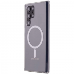 Samsung Galaxy S22 Ultra Kılıf Magneticsafe Şeffaf Silikon - Şeffaf Samsung Galaxy S22 Ultra Kılıf Magneticsafe Şeffaf Silikon - Şeffaf