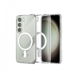 Samsung Galaxy S23 Plus Kılıf Magneticsafe Şeffaf Silikon - Şeffaf Samsung Galaxy S23 Plus Kılıf Magneticsafe Şeffaf Silikon - Şeffaf