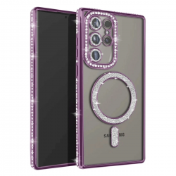 Samsung Galaxy S23 Ultra Joke Simli Magneticsafe Kılıf - Derin Mor Samsung Galaxy S23 Ultra Joke Simli Magneticsafe Kılıf - Derin Mor