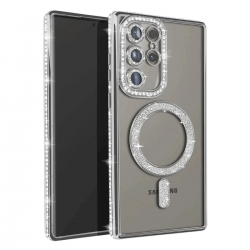 Samsung Galaxy S23 Ultra Joke Simli Magneticsafe Kılıf - Gümüş Samsung Galaxy S23 Ultra Joke Simli Magneticsafe Kılıf - Gümüş