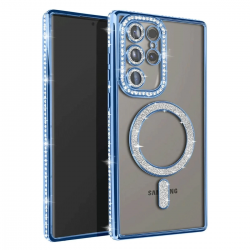 Samsung Galaxy S23 Ultra Joke Simli Magneticsafe Kılıf - Mavi Samsung Galaxy S23 Ultra Joke Simli Magneticsafe Kılıf - Mavi