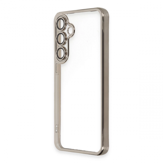 Samsung Galaxy S24 Fe Kılıf Razer Lensli Silikon - Titanyum Gri