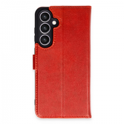 Samsung Galaxy S24 Fe Kılıf Trend S Plus Kapaklı Kılıf - Kırmızı