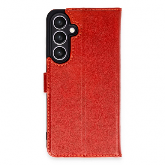 Samsung Galaxy S24 Fe Kılıf Trend S Plus Kapaklı Kılıf - Kırmızı