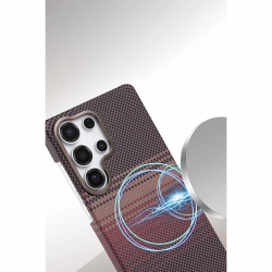 Samsung Galaxy S24 Ultra Vega Magsafe Kapak - Kırmızı