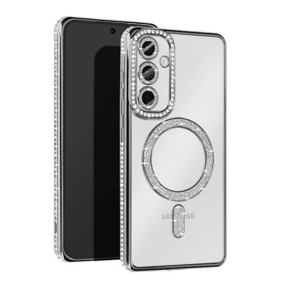 Samsung Galaxy S25 Edge Joke Simli Magneticsafe Kılıf - Gümüş