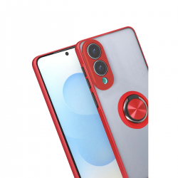 Samsung Galaxy S25 Edge Kılıf Montreal Yüzüklü Silikon Kapak - Kırmızı Samsung Galaxy S25 Edge Kılıf Montreal Yüzüklü Silikon Kapak - Kırmızı