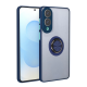 Samsung Galaxy S25 Edge Kılıf Montreal Yüzüklü Silikon Kapak - Lacivert
