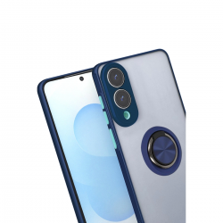 Samsung Galaxy S25 Edge Kılıf Montreal Yüzüklü Silikon Kapak - Lacivert Samsung Galaxy S25 Edge Kılıf Montreal Yüzüklü Silikon Kapak - Lacivert