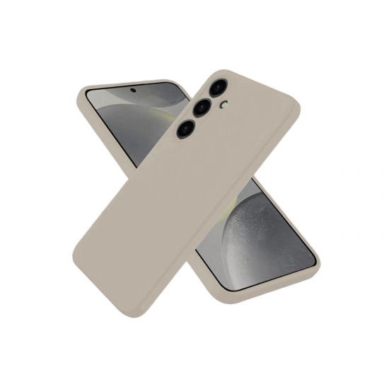 Samsung Galaxy S25 Kılıf Nano İçi Kadife Silikon - Pudra