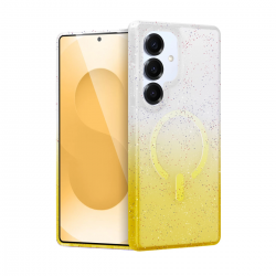 Samsung Galaxy S25 Plus Pummel Shiny Magsafe Kapak - Gold Samsung Galaxy S25 Plus Pummel Shiny Magsafe Kapak - Gold