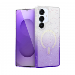 Samsung Galaxy S25 Plus Pummel Shiny Magsafe Kapak - Mor Samsung Galaxy S25 Plus Pummel Shiny Magsafe Kapak - Mor