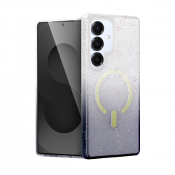 Samsung Galaxy S25 Plus Pummel Shiny Magsafe Kapak - Siyah Samsung Galaxy S25 Plus Pummel Shiny Magsafe Kapak - Siyah