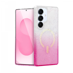 Samsung Galaxy S25 Pummel Shiny Magsafe Kapak - Pembe Samsung Galaxy S25 Pummel Shiny Magsafe Kapak - Pembe