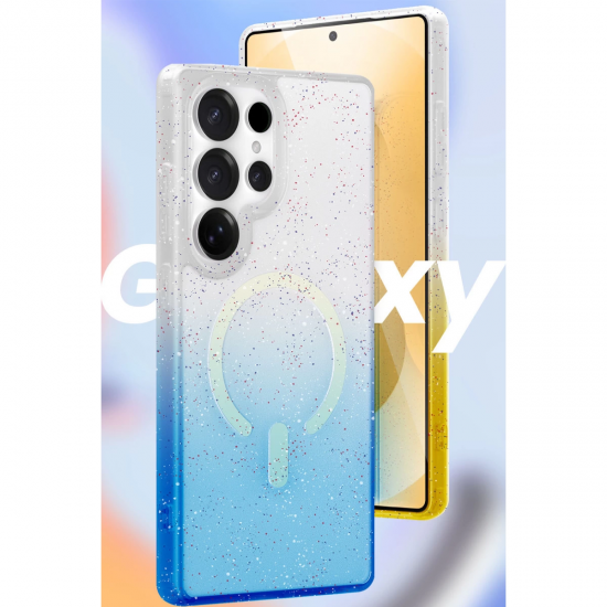 Samsung Galaxy S25 Ultra Pummel Shiny Magsafe Kapak - Gold