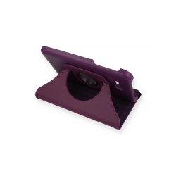 Samsung Galaxy T110 / T113 Tab 3 Lite 7 Kılıf 360 Tablet Deri Kılıf - Mürdüm Samsung Galaxy T110 / T113 Tab 3 Lite 7 Kılıf 360 Tablet Deri Kılıf - Mürdüm