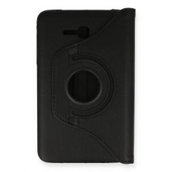 Samsung Galaxy T110 / T113 Tab 3 Lite 7 Kılıf 360 Tablet Deri Kılıf - Siyah Samsung Galaxy T110 / T113 Tab 3 Lite 7 Kılıf 360 Tablet Deri Kılıf - Siyah