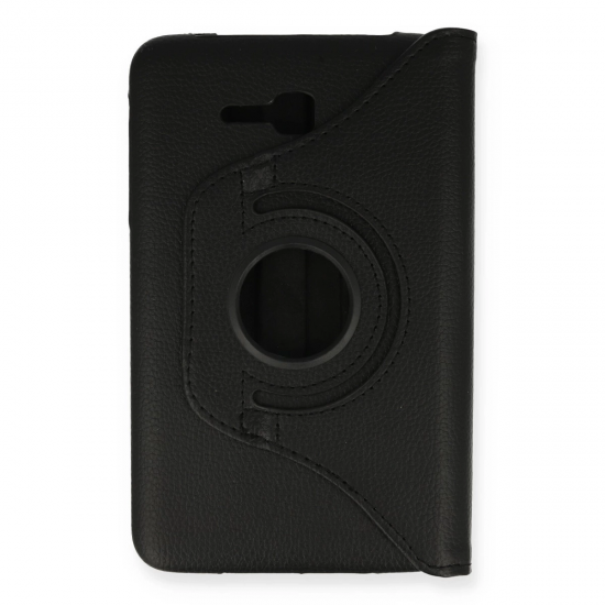 Samsung Galaxy T110 / T113 Tab 3 Lite 7 Kılıf 360 Tablet Deri Kılıf - Siyah