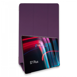 Samsung Galaxy T970 Tab S7 Plus 12.4 Kılıf Tablet Smart Kılıf - Mor Samsung Galaxy T970 Tab S7 Plus 12.4 Kılıf Tablet Smart Kılıf - Mor