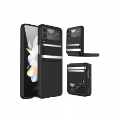 Samsung Galaxy Z Flip 3 Kılıf Belt Flip Kapak - Siyah