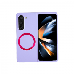 Samsung Galaxy Z Fold 5 Kılıf Mata Fold Kapak - Lila Samsung Galaxy Z Fold 5 Kılıf Mata Fold Kapak - Lila