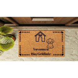 Kapı Önü Paspası Özel Tasarım Koko Model Yavru Köpek PK-1584 Kapı Önü Paspası Özel Tasarım Koko Model Yavru Köpek PK-1584