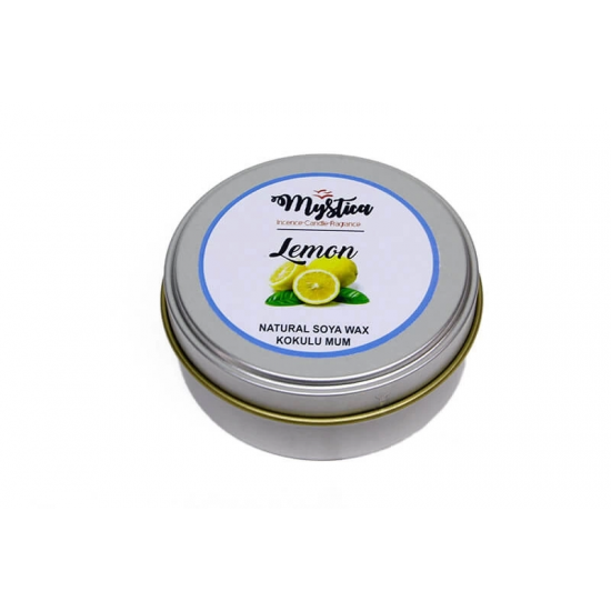 Soya Wax Mum Kokulu Tenekede Lemon