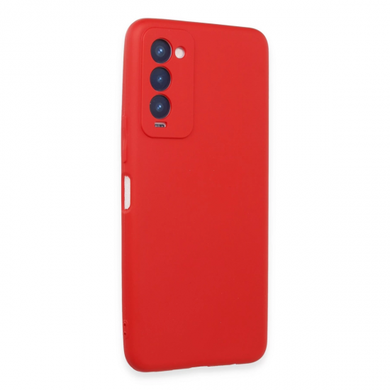 Tecno Camon 18 Kılıf First Silikon - Kırmızı