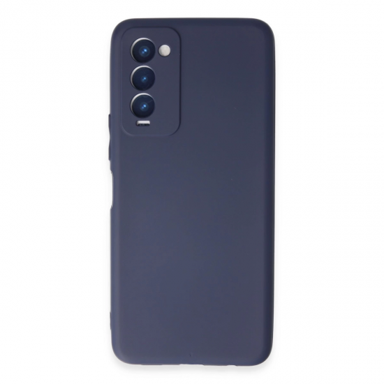 Tecno Camon 18 Kılıf First Silikon - Lacivert