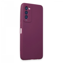 Tecno Camon 18 Kılıf First Silikon - Mor Tecno Camon 18 Kılıf First Silikon - Mor