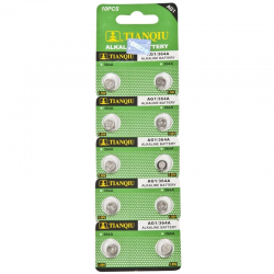 TıanQıu Ag1 Lr621/364 Alkalin 10lu Düğme Pil TıanQıu Ag1 Lr621/364 Alkalin 10lu Düğme Pil