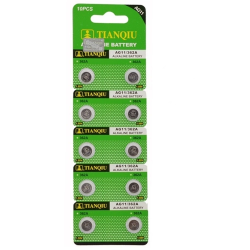 TıanQıu Ag11 Lr721/362 Alkalin 10lu Düğme Pil TıanQıu Ag11 Lr721/362 Alkalin 10lu Düğme Pil