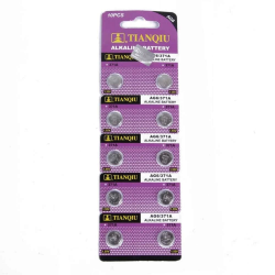 TıanQıu Ag6 Lr920/371 Alkalin 10lu Düğme Pil TıanQıu Ag6 Lr920/371 Alkalin 10lu Düğme Pil