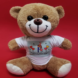 Tişörtlü Kahverengi Peluş Ayıcık Tişörtlü Kahverengi Peluş Ayıcık