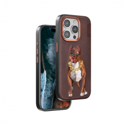 Venco İphone 14 Pro Max Perma Desenli Kapak - Kahverengi Venco İphone 14 Pro Max Perma Desenli Kapak - Kahverengi