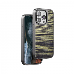 Venco İphone 14 Pro Max Wave Kapak - Koyu Kahve