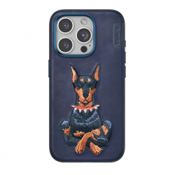 Venco İphone 15 Pro Max Perma Desenli Kapak - Lacivert Venco İphone 15 Pro Max Perma Desenli Kapak - Lacivert