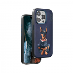 Venco İphone 15 Pro Perma Desenli Kapak - Lacivert Venco İphone 15 Pro Perma Desenli Kapak - Lacivert