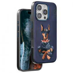 Venco İphone 16 Pro Perma Desenli Kapak - Lacivert Venco İphone 16 Pro Perma Desenli Kapak - Lacivert