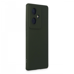 Vivo V29 Lite Kılıf Nano İçi Kadife Silikon - Koyu Yeşil Vivo V29 Lite Kılıf Nano İçi Kadife Silikon - Koyu Yeşil