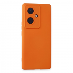 Vivo V29 Lite Kılıf Nano İçi Kadife Silikon - Turuncu Vivo V29 Lite Kılıf Nano İçi Kadife Silikon - Turuncu