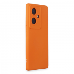 Vivo V29 Lite Kılıf Nano İçi Kadife Silikon - Turuncu Vivo V29 Lite Kılıf Nano İçi Kadife Silikon - Turuncu
