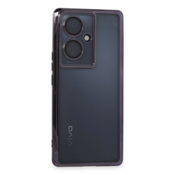 Vivo V29 Lite Kılıf Razer Lensli Silikon - Mor Vivo V29 Lite Kılıf Razer Lensli Silikon - Mor