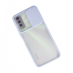 Vivo Y11s Kılıf Palm Buzlu Kamera Sürgülü Silikon - Lila Vivo Y11s Kılıf Palm Buzlu Kamera Sürgülü Silikon - Lila