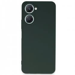 Vivo Y18 Kılıf First Silikon - Koyu Yeşil