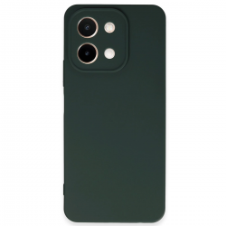 Vivo Y28 Kılıf First Silikon - Koyu Yeşil Vivo Y28 Kılıf First Silikon - Koyu Yeşil