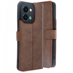 Vivo Y28 Kılıf Trend S Plus Kapaklı Kılıf - Taba Vivo Y28 Kılıf Trend S Plus Kapaklı Kılıf - Taba