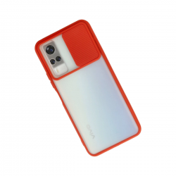 Vivo Y53s Kılıf Palm Buzlu Kamera Sürgülü Silikon - Kırmızı Vivo Y53s Kılıf Palm Buzlu Kamera Sürgülü Silikon - Kırmızı