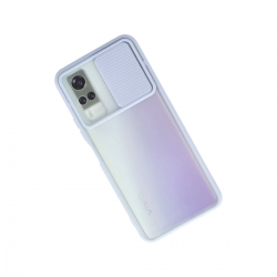 Vivo Y53s Kılıf Palm Buzlu Kamera Sürgülü Silikon - Lila Vivo Y53s Kılıf Palm Buzlu Kamera Sürgülü Silikon - Lila