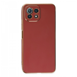 Xiaomi Mi 11 Lite Kılıf Volet Silikon - Kırmızı Xiaomi Mi 11 Lite Kılıf Volet Silikon - Kırmızı
